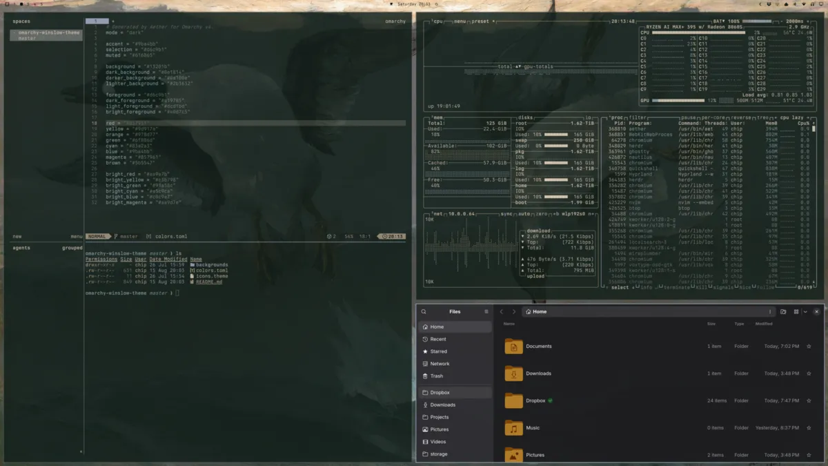 Winslow theme screenshot