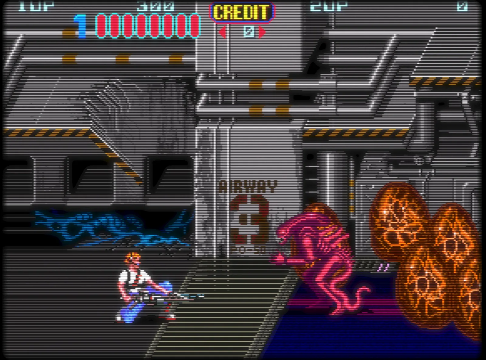 Klasszikus játéktermi játék a RetroArch CRT shaderével